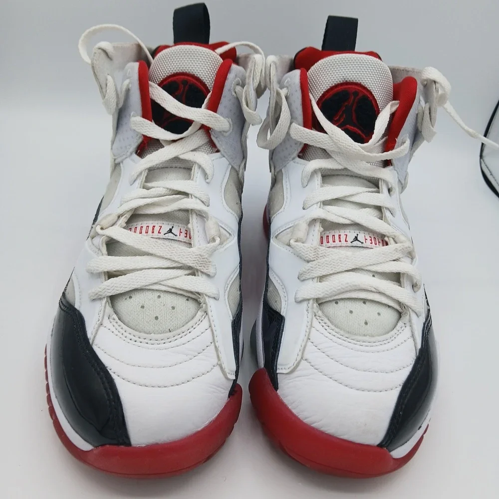 Jordan 6 Rings Shoes Youth Size 6.5Y White Black Red DQ8431-106 Retro Basketball
